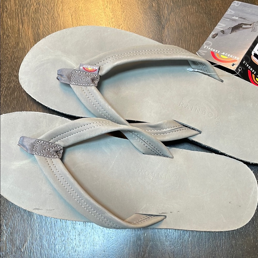 Rainbow premier leather flip flops